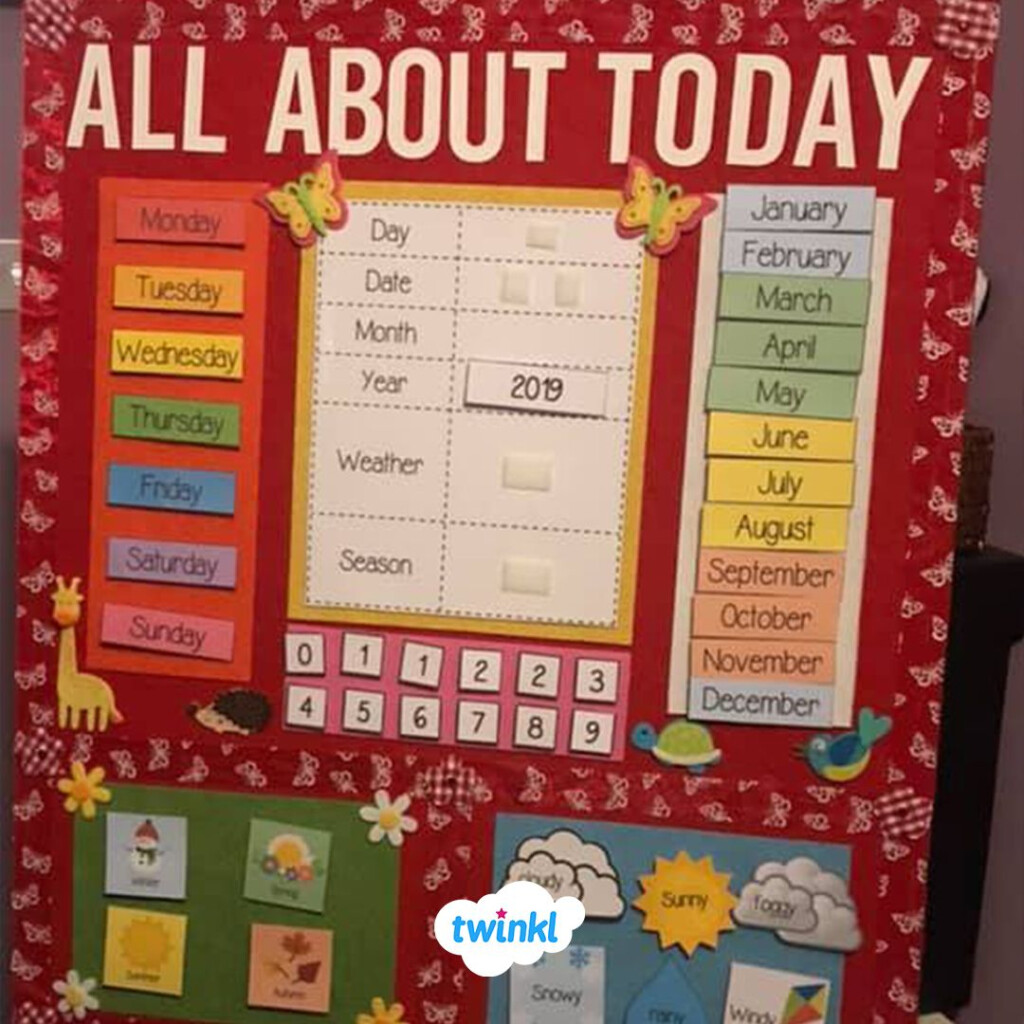 Date And Weather Daily Interactive Activity Classroom Calendar Kids 