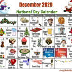 December National Day Calendar Free Printable Calendars With