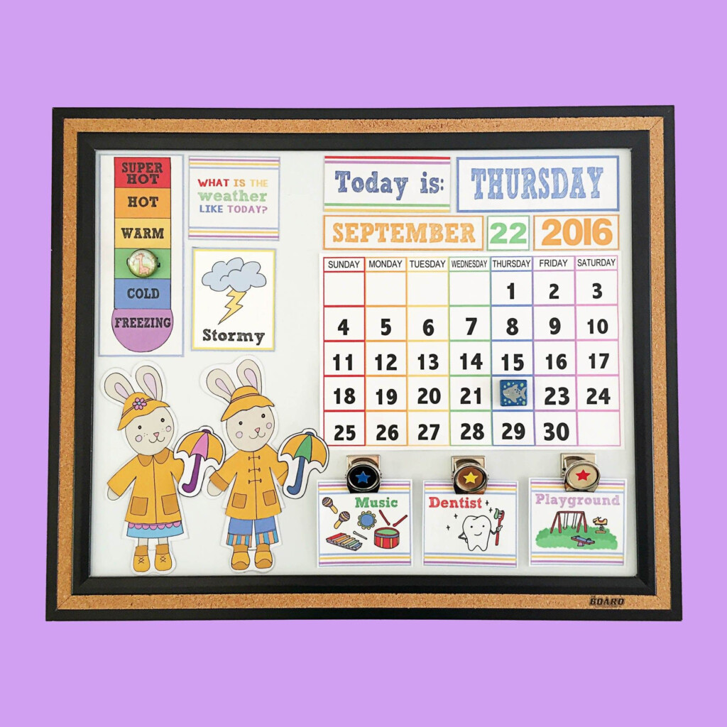 DIY Children s Calendar Preschool Calendar Diy Calendar Calendar
