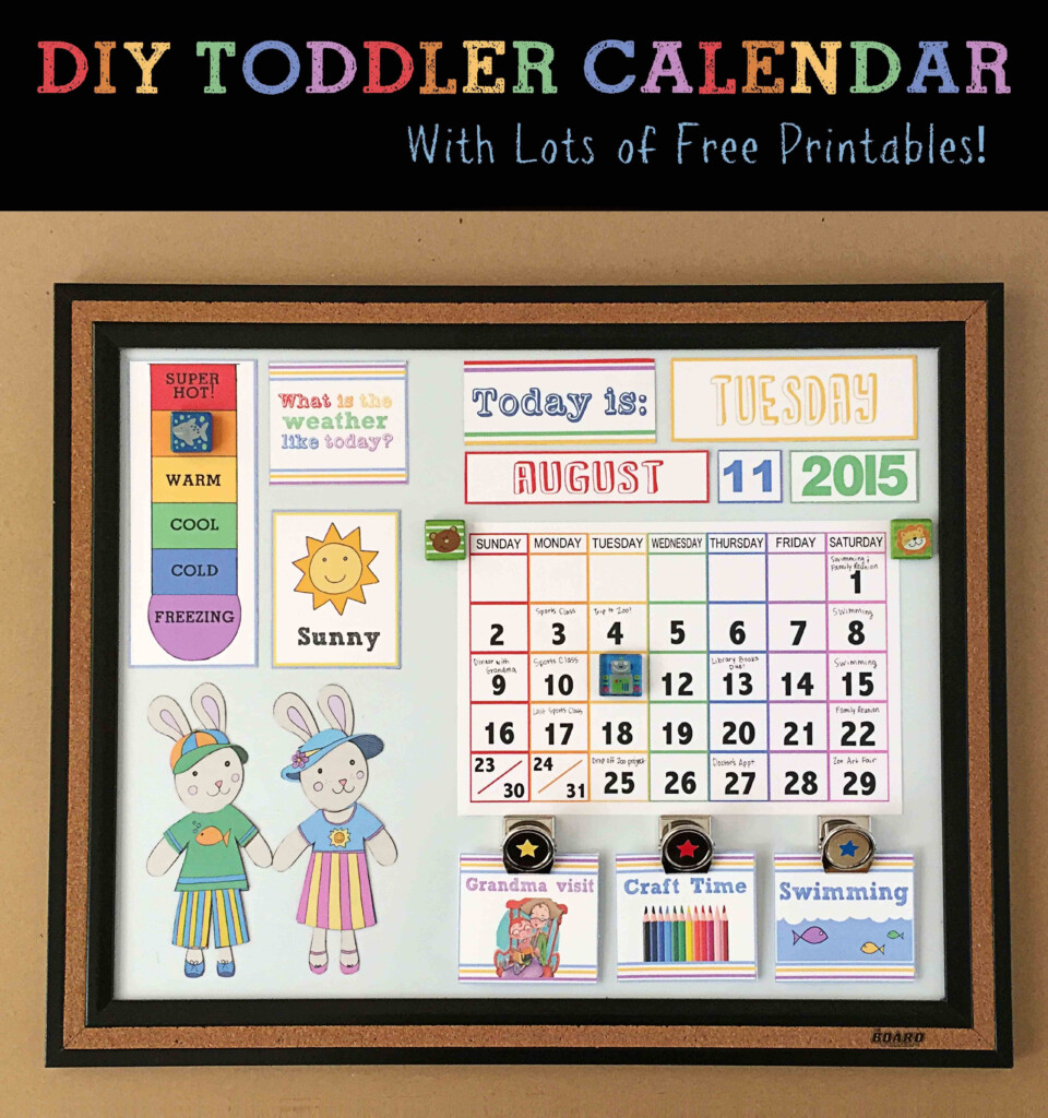 DIY Children s Calendar Toddler Calendar Kids Calendar Preschool 
