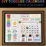 DIY Children s Calendar Toddler Calendar Kids Calendar Preschool