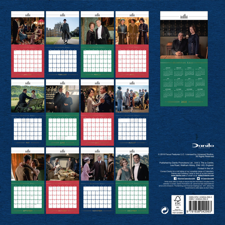 Downton Abbey 2022 Desk Page By Page Calendar August 2022 Calendar