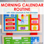 Easy Morning Calendar Routine Busy Toddler