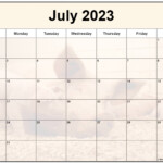 Famous July 2023 Calendar Free Printable Images Calendar Ideas 2023