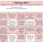 February s Motivational Thoughts Calendar In 2020 Inspirational