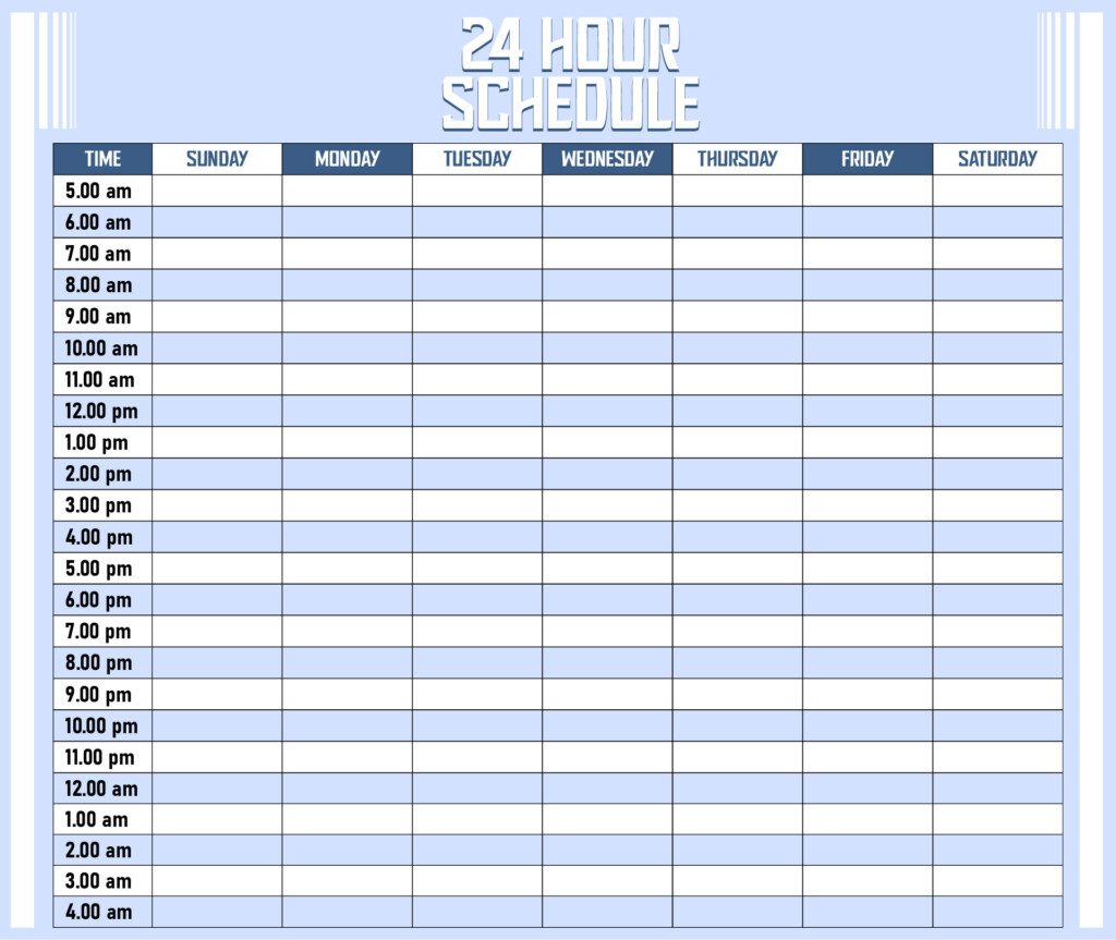 Free 24 Hour Planner Template Nisma Info