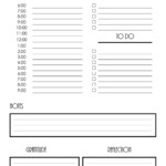 Free Daily Planner Template Customize Then Print