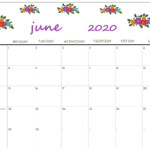 Free June 2020 Calendar PDF Free Printable Calendar