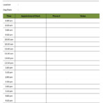 Free Printable Daily Appointment Calendar