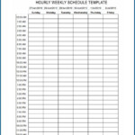 Hourly Weekly Calendar Calendar For Planning