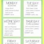 House Cleaning Schedules Checklists Daily Weekly Monthly Cleaning