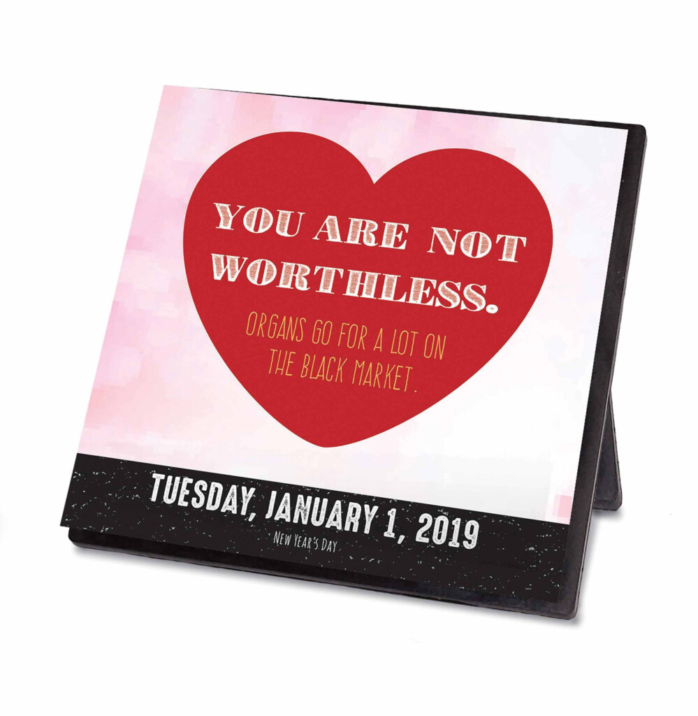 Image Result For Anti Affirmation Calendar Daily Desk Calendar 