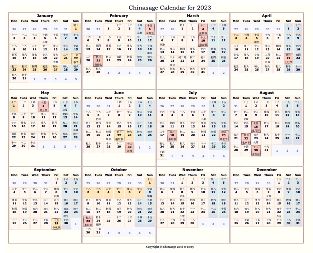 List Of 2023 Calendar Chinese New Year Pics Calendar With Holidays 