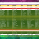 Liturgical Calendar 2023 Lcms Get Calendar 2023 Update