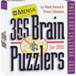 Mensa 365 Brain Puzzlers 2015 Desk Calendar CALENDARS COM 13 99