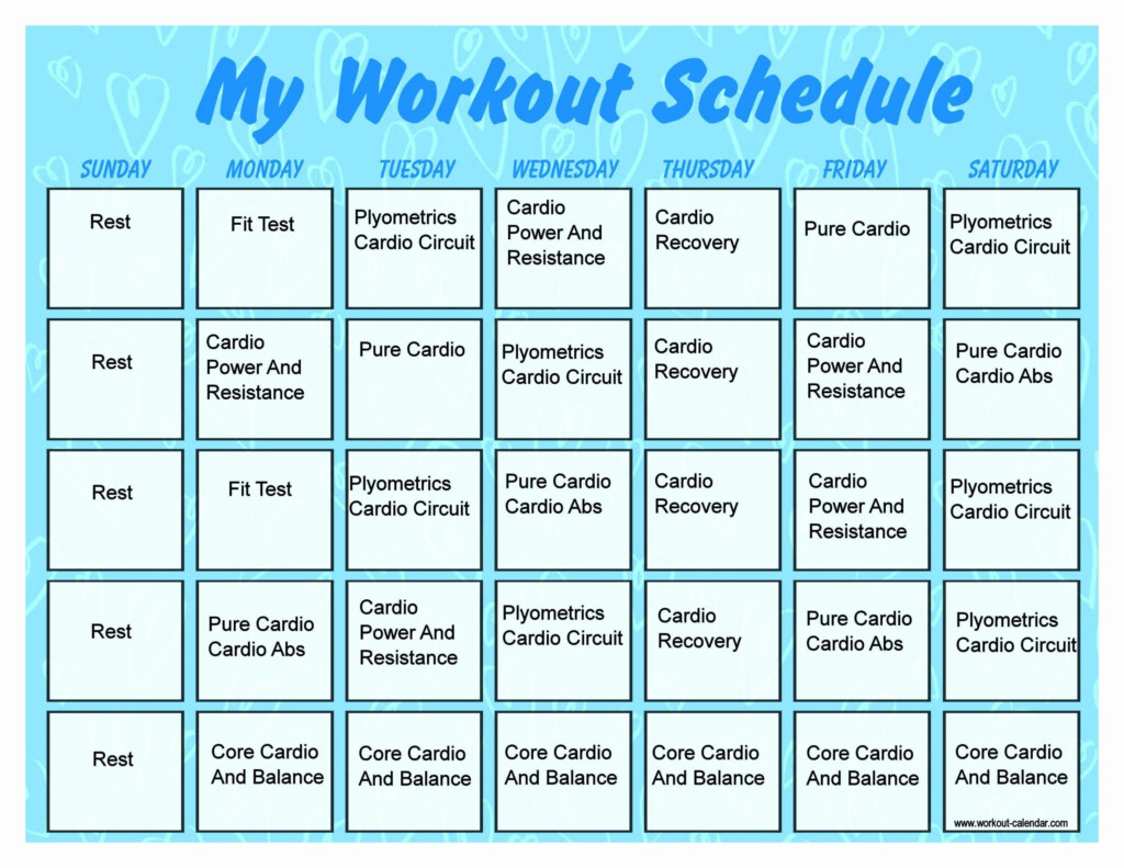 Monthly Workout Schedule Template Awesome 2013 Insanity Workout 