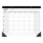 Office Depot Brand Monthly Desk Pad Calendar 22 X 17 White