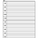 Printable Blank Daily Schedule Template 6 TEMPLATES EXAMPLE