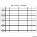 Printable Daily Hourly Calendar Template Gridgit