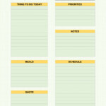 Printable Daily Schedule Template Word Images And Photos Finder