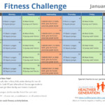 Printable Fitness Challenge Calendar For Kids Keeping Students Active