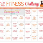 Printable Month Fitness Challenge Calendar