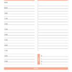 Printable Today Hourly Planner PDF Download Daily Planner Template