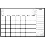 RoomMates Scroll Dry Erase Calendar Peel And Stick Wall Decals Target