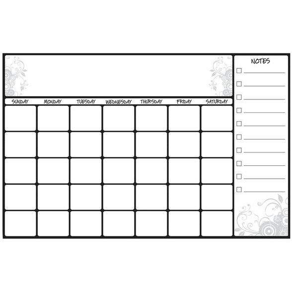 RoomMates Scroll Dry Erase Calendar Peel And Stick Wall Decals Target 