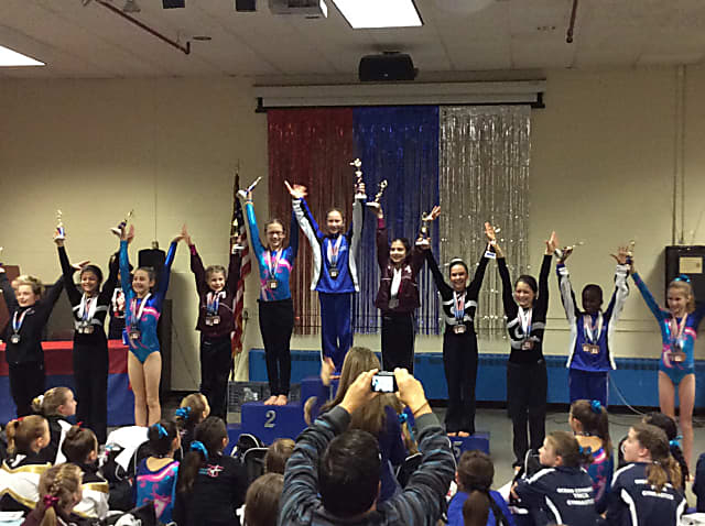 Rye YMCA Gymnastics Team Takes Several Medals Trophies To Start Year 
