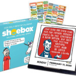 Shoebox Daily Desktop Calendar 2021 Advancefiber in