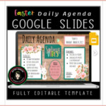 Spring Easter Daily Agenda Google Slides Fully Editable Low Prep