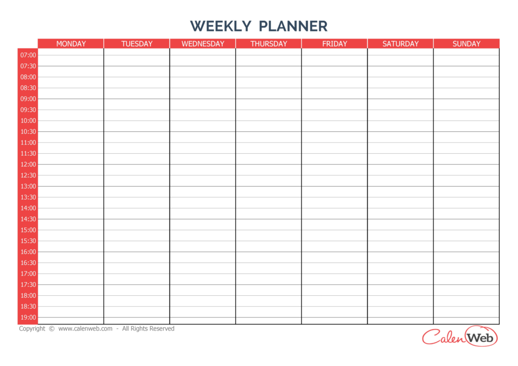 Sunday Through Saturday Calendar Calendar Printables Free Blank