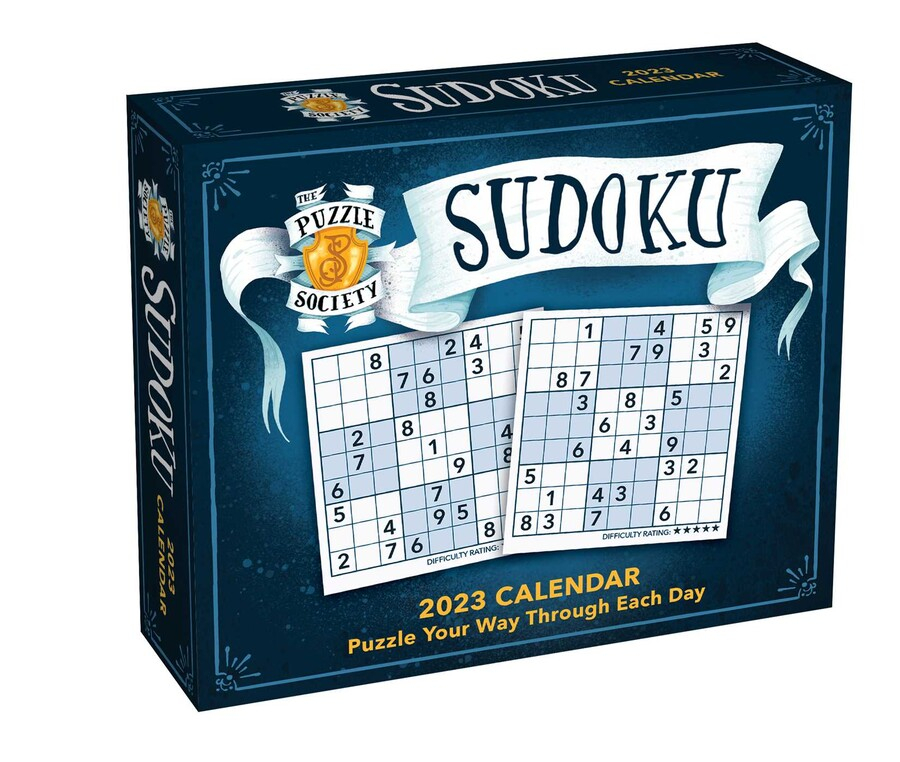 The Puzzle Society Sudoku 2023 Day to Day Calendar Book Summary 