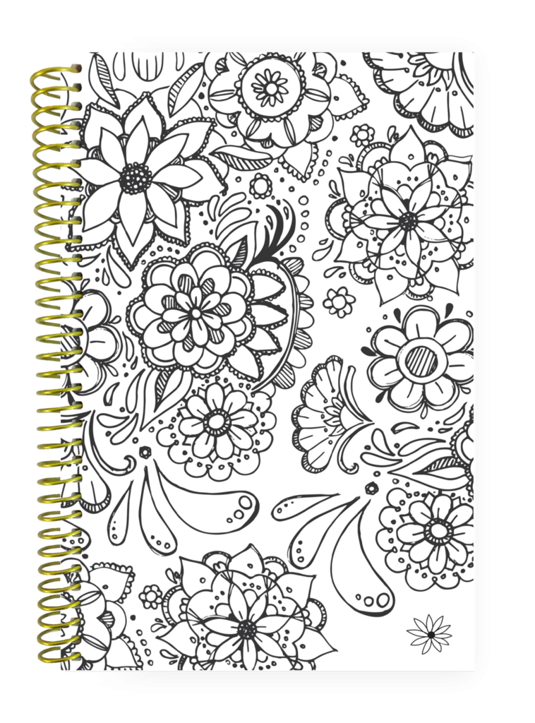 Undated Coloring Book Planner Calendar Coloring Books Undated 