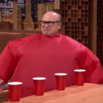 Watch Danny DeVito Jimmy Fallon Play Inflatable Flip Cup Rolling Stone